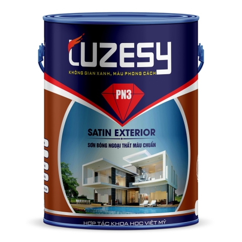 SATIN EXTERIOR Sơn bóng ngoại thất màu chuẩn