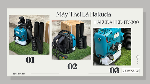 Máy thổi lá đeo vai 4 thì 3.3KW HAKUDA HKD4T3300: Sức mạnh vượt trội cho mọi công trình