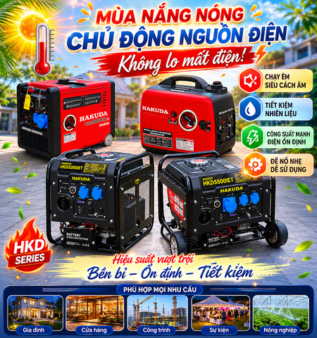 Máy Phát Điện Cho Gia Đình Mùa Cao Điểm Điện Năng – Giải Pháp Chủ Động Khi Mất Điện