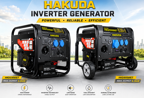 Máy Phát Điện Biến Tần HAKUDA HKD3300IET (3KW) & HKD5500IET (5KW): Giải Pháp Điện Năng Hoàn Hảo Cho Gia Đình