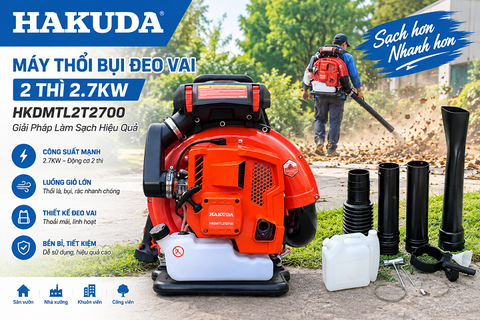 Máy Thổi Bụi Đeo Vai HAKUDA 2.7KW HKDMTL2T2700 – Giải Pháp Làm Sạch Hiệu Quả