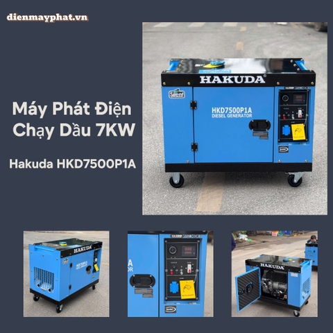 Đánh giá chi tiết máy phát điện chạy dầu 7KW HAKUDA HKD7500P1A
