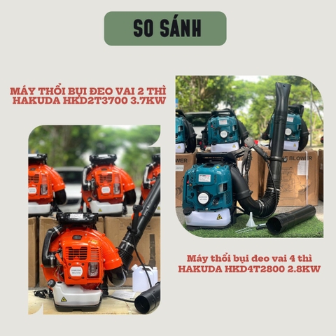 So sánh máy thổi lá chạy xăng 2 thì và máy thổi lá chạy xăng 4 thì