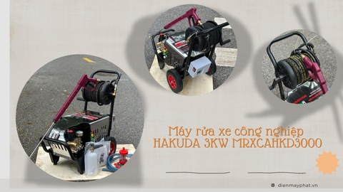 Đánh giá chi tiết máy rửa xe công nghiệp 3KW HAKUDA MRXCAHKD3000 Piston Sứ