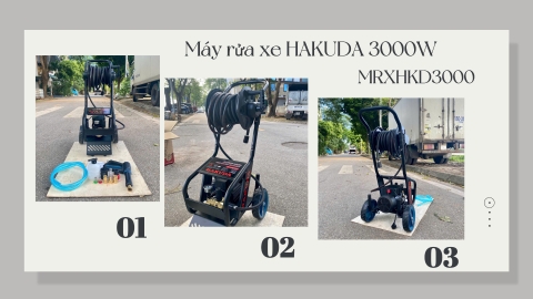 Máy rửa xe HAKUDA 3000W MRXHKD3000: Công nghệ Nhật Bản