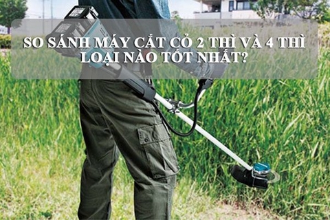 SO SÁNH MÁY CẮT CỎ 2 THÌ VÀ 4 THÌ - ĐÂU LÀ SỰ LỰA CHỌN PHÙ HỢP