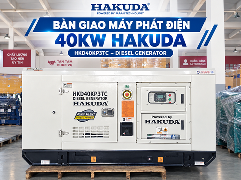 Bàn Giao Dự Án Máy Phát Điện Công Nghiệp 40KW/50KVA 3 Pha HAKUDA