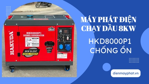 Đánh giá máy phát điện chạy dầu HAKUDA 8KW HKD8000P1