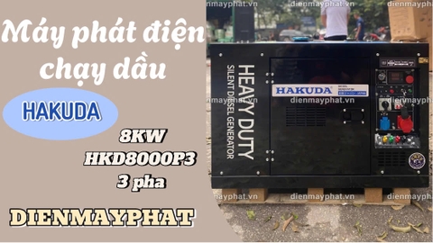 Máy phát điện chạy dầu HAKUDA 8KW HKD8000P3 3 pha
