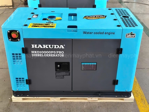 Máy phát điện chạy dầu 10KW HAKUDA HKD10000P3 chống ồn 3 pha - công nghệ NHẬT BẢN