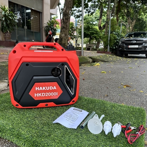 Máy phát điện chạy xăng biến tần HAKUDA 2KW HKD2000I siêu cách âm