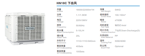 Máy làm mát công nghiệp HN18C