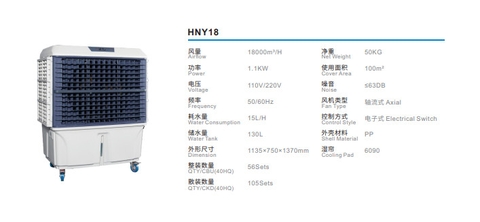 Máy làm mát công nghiệp HNY-18