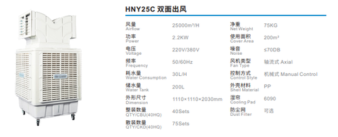 Máy làm mát công nghiệp HNY25C