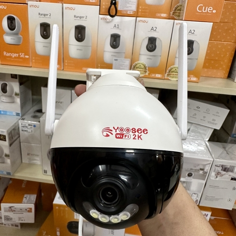 Camera YOOSEE PTZ 2K 3M 1296p Xoay 360 Độ- Đàm Thoại 2 Chiều- Báo Động Chống Trộm- Ban Đêm Có Màu- Wifi Không Dây Ngoài Trời