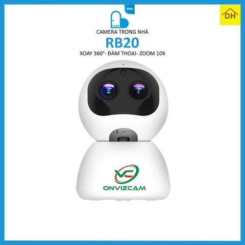 Camera CARECAM RB20 Zoom 10x Xoay 360 Độ Full HD 2.0MP 1080p- Đàm Thoại 2 Chiều- Báo Động Chống Trộm- Wifi Không Dây Trong Nhà RẺ NHẤT