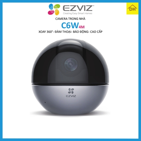 Camera EZVIZ C6W 4M 2k Cao Cấp- Đàm Thoại 2 Chiều- Báo Động Chống Trộm- Wifi Trong Nhà Chính Hãng