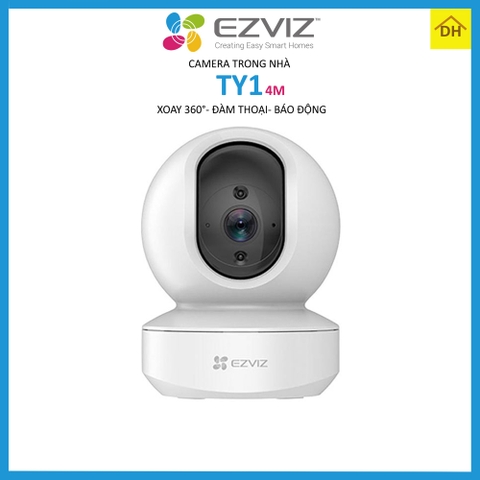 Camera EZVIZ TY1 4M 2k Xoay 360 Độ- Đàm Thoại 2 Chiều- Báo Động Chống Trộm- Wifi Trong Nhà Chính Hãng