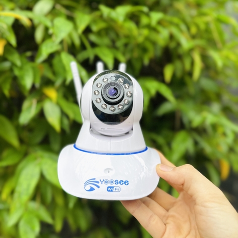 Camera YOOSEE 3 Râu HK215S Xoay 360 Độ Full HD 5.0M- Đàm Thoại 2 Chiều- Báo Động Chống Trộm- Wifi Không Dây Trong Nhà