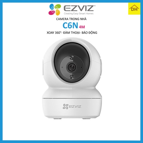 Camera EZVIZ C6N 3M 2k Xoay 360 Độ- Đàm Thoại 2 Chiều- Báo Động Chống Trộm- Wifi Trong Nhà Chính Hãng