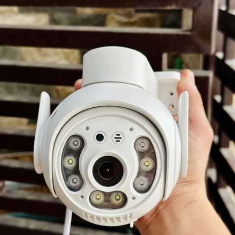 Camera YOOSEE 2 Mắt 3M (1 Mắt Xoay 1 Mắt Zoom) Xoay 360 Độ- Đàm Thoại 2 Chiều- Báo Động Chống Trộm- Ban Đêm Có Màu- Wifi Không Dây Trong Nhà