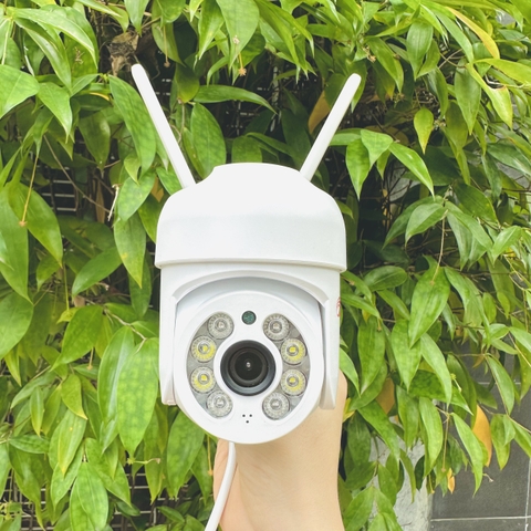 Camera YOOSEE PTZ 5M Mini (Nhỏ nhất)  Xoay 360 Độ- Đàm Thoại 2 Chiều- Báo Động Chống Trộm- Ban Đêm Có Màu- Wifi Không Dây Ngoài Trời