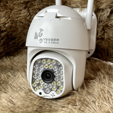Camera YOOSEE 4G PTZ 3M 1296P Xoay 360 Độ- Đàm Thoại 2 Chiều- Báo Động Chống Trộm- Ban Đêm Có Màu-Không Dây Ngoài Trời