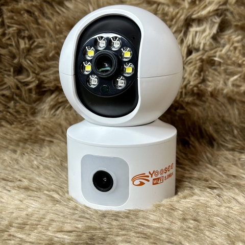 Camera YOOSEE 2 Mắt 12.0M/15M Xoay 360 Độ- Xem 2 Vị Trí Khác Nhau Trên 1 Camera- Đàm Thoại 2 Chiều- Báo Động Chống Trộm- Ban Đêm Có Màu- Wifi Không Dây Trong Nhà