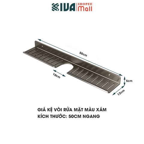 Giá kệ vòi rửa mặt, vòi rửa bát KIVA chất liệu nhôm hàng không, lắp đặt bằng 2 cách.