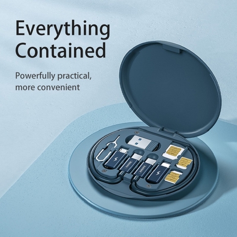 [SE80] Cáp Sạc Đa Năng 6 in 1 Remax RC-190, Hộp Đựng Tiện Lợi, Sang Trọng