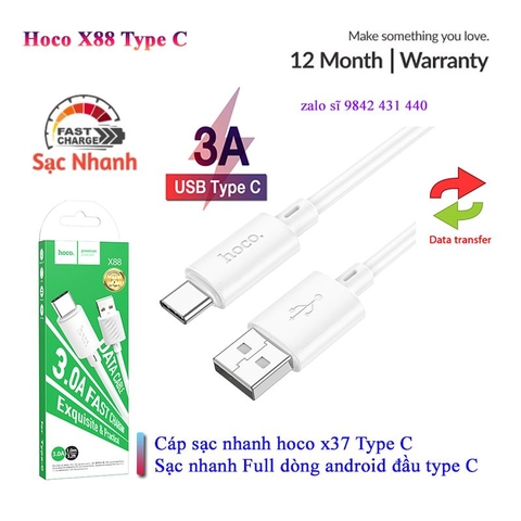 [SE10.5]Cáp Hoco X88 Type C