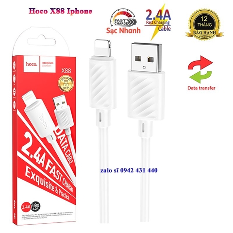 [SE11]Cáp sạc Hoco X88 iphone