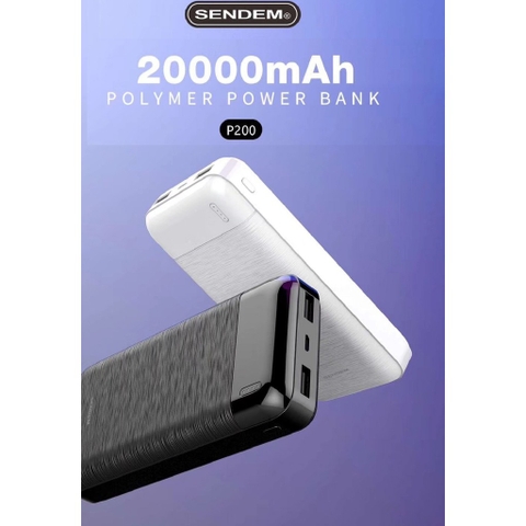 [SE195]Sạc Dự Phòng SENDEM P200 20000 Mah