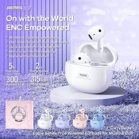 [SE230]TAI NGHE TRUE WIRELESS BLUETOOTH REMAX COZYBUDS1