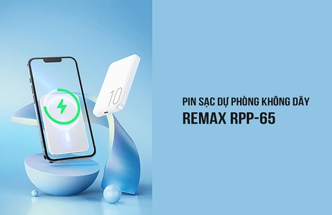 [SE365]Pin Sạc Dự Phòng Không Dây Remax RPP-65 10.000mAh Chính Hãng