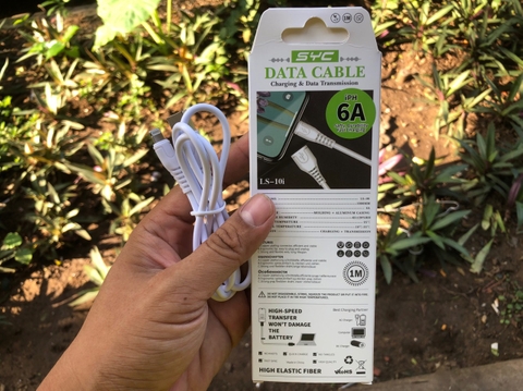 [SE7]Cáp sạc Iphone LS-10i chính hãng SYC sạc nhanh truyền dữ Liệu
