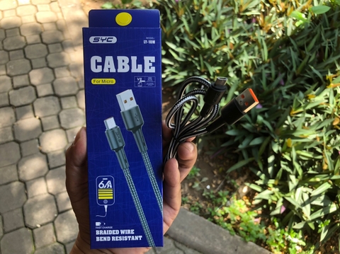 [SE8.5]Cáp sạc nhanh dây dù LY-10M Micro Usb