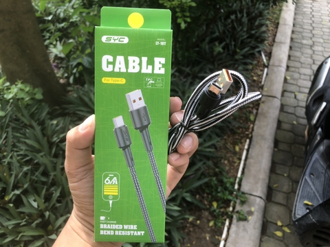 [SE9.8] Cáp sạc dây dù SYC LY-10T Type C