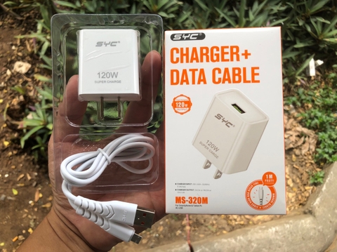 [SE32.5 ]Bộ Sạc SYC MS 320M kèm cáp Micro Quick Charge 4.0