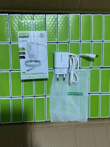 [SE22]Sạc kim Cương kèm dây type C KMG  833 2.1A + đầu sạc usb