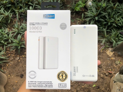 [SE103] Sạc Dự Phòng chuẩn dung lượng 5S Space 10.000 mah