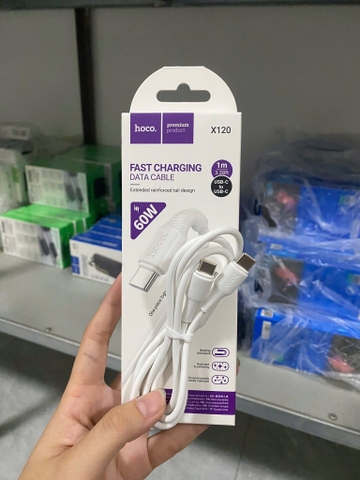 cáp sạc hoco x120 Type C To Type C