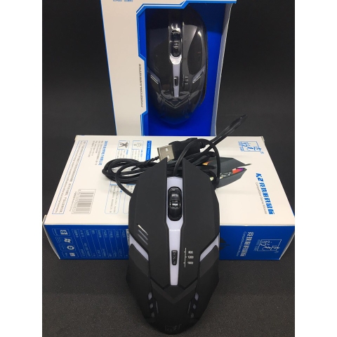 [se42] Chuột Game Vi Tính K2 Đèn led 7 màu tự thay đổi , Led RGB (Màu Đen) Mã SE44