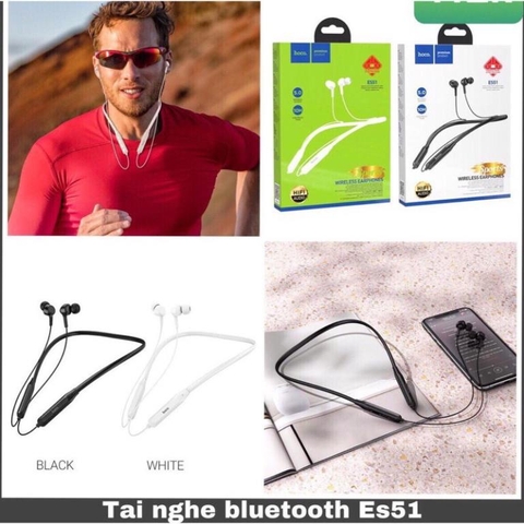 [SE110] Tai nghe bluetooth không dây hoco ES51 kiểu dáng thể thao Era V5.0 dùng liên tục 10 giơ chính hãng