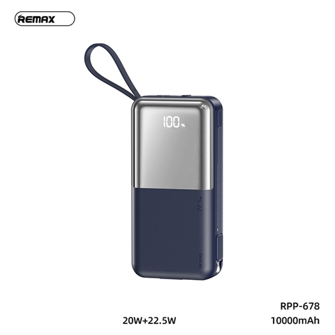 [SE240]REMAX RPP-678 PIN SẠC DỰ PHÒNG 10000MAH QC3.0+PD 20W+22.5W