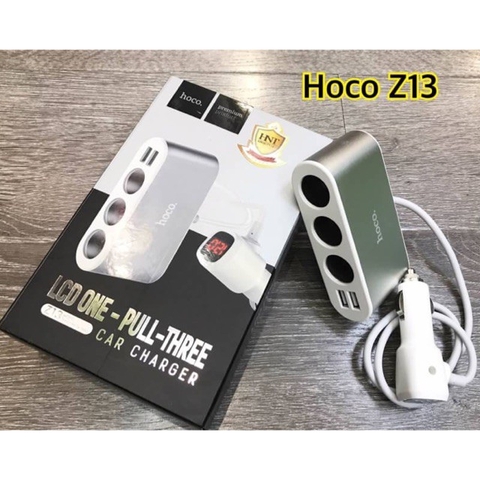 [SE133] Tẩu Sạc điện thoại Xe Hơi mở rộng CAO CẤP - HOCO Z13