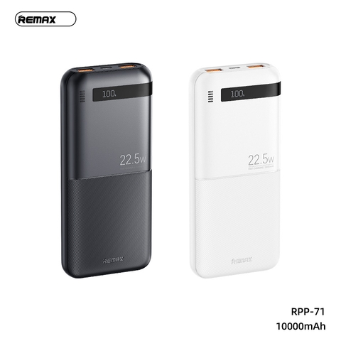 [SE160] Pin sạc dự phòng REMAX RPP-7110000mAh QC3.0+PD 22.5W HT % pin
