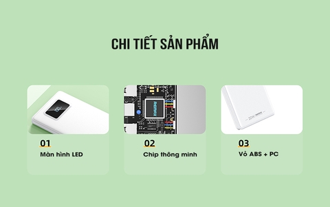 [SE225]Pin sạc dự phòng 10000mAh 22.5W Remax RPP-319