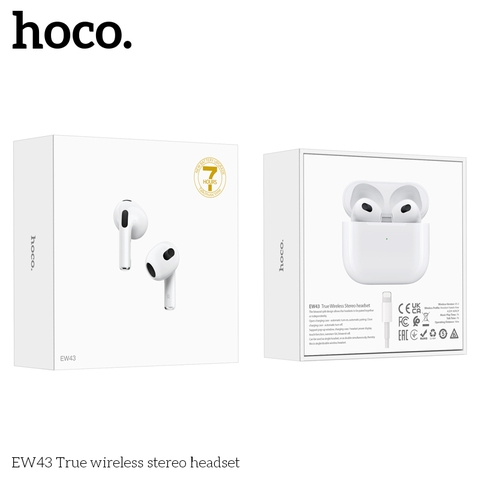 [SE180]Tai nghe bluetooth truewireless hoco EW43 40mAh/300mAh
