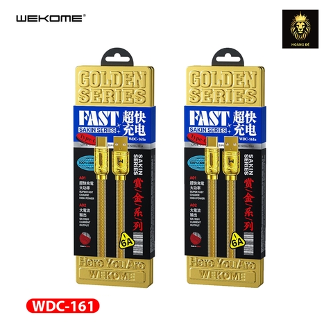 [SE69]CÁP SẠC 6A VÀNG WEKOME WDC-161M đầu MicroUsb